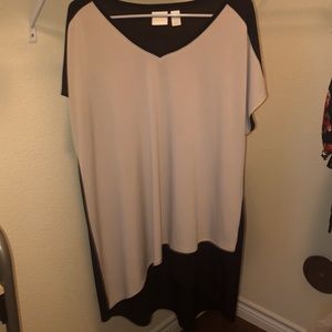Chico’s cream and black top